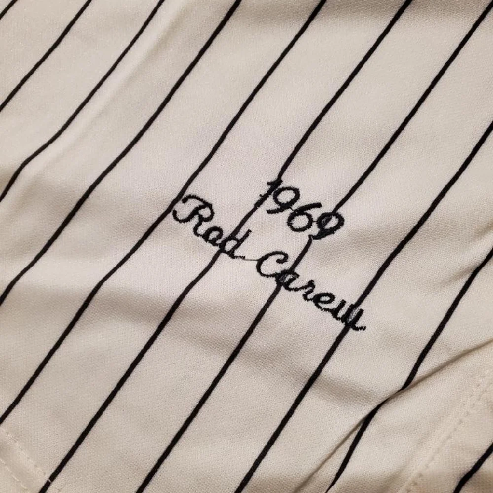 Rod Carew Minnesota Twins Throwback Mens New Stitched - Picture 4 of 10